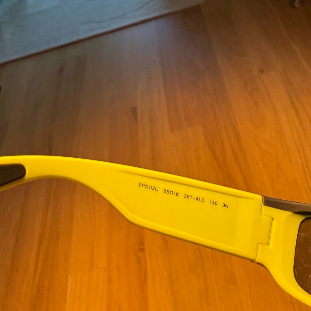 Prada Neon Green Rectangular Sunglasses - image 4